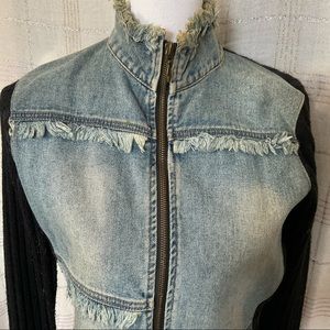 Combo Denim and Knitted jacket